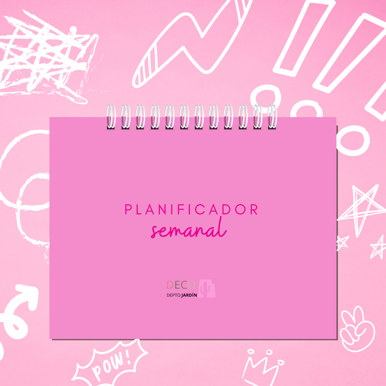 Planificador Semanal Rosa A5