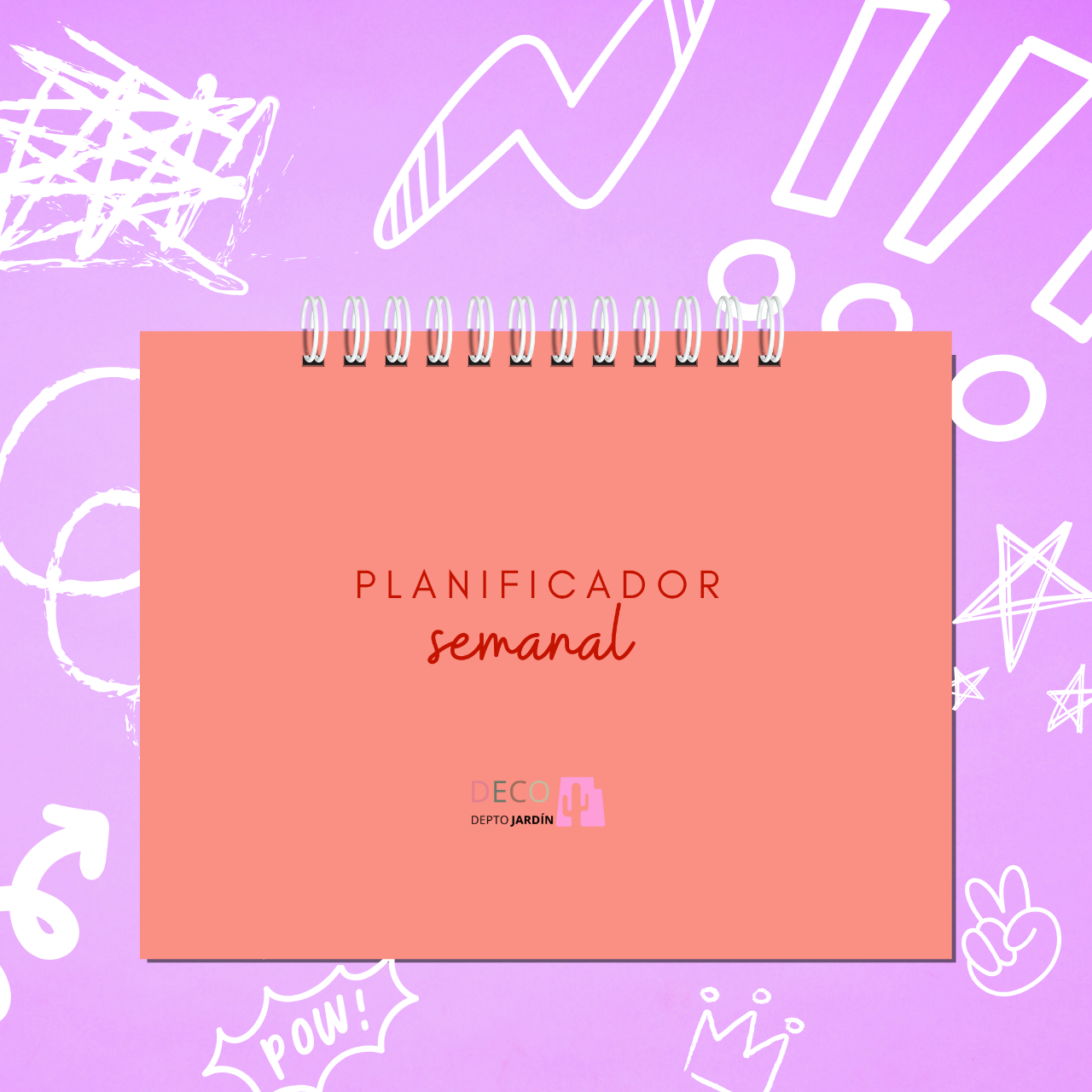 Planificador Semanal Naranja A5