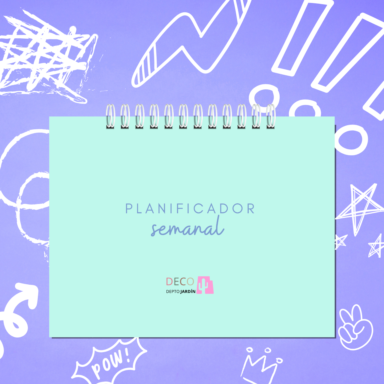 Planificador Semanal Verde Agua A5