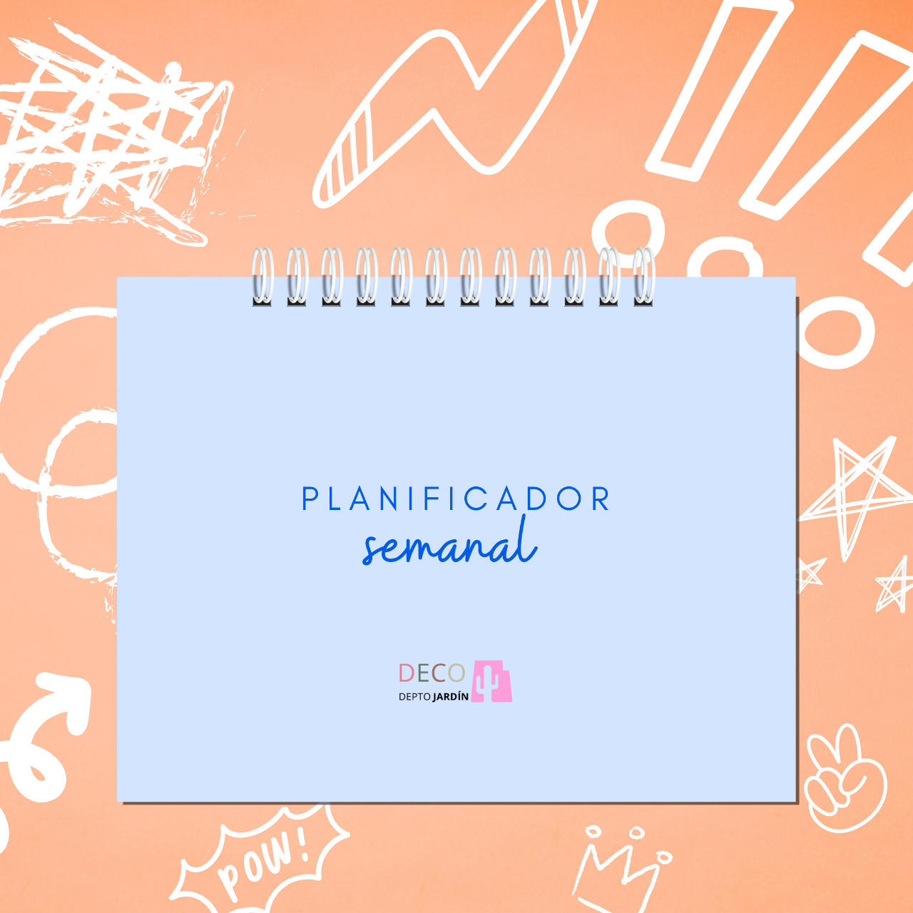 Planificador Semanal Azul A5