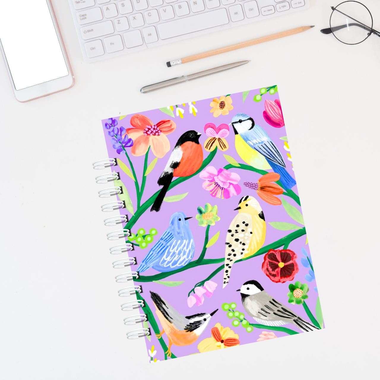 Cuaderno Pajaritos A5 100 Hojas