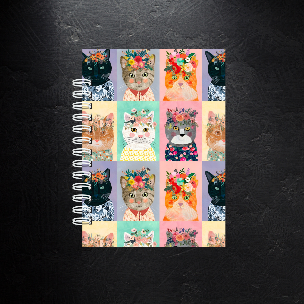 Cuaderno Gatos A5 100 Hojas