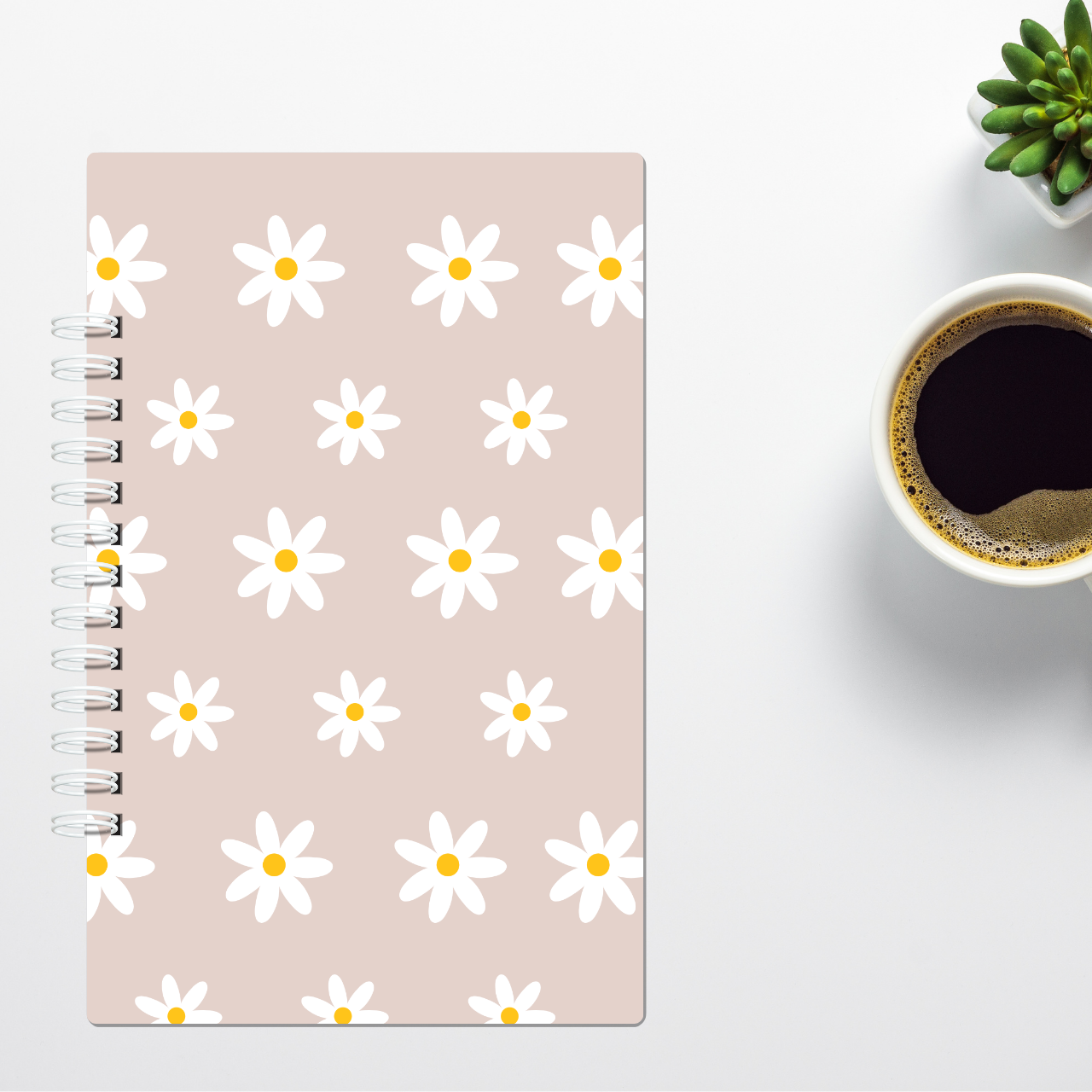 Cuaderno Margaritas Pastel A5 100 Hojas